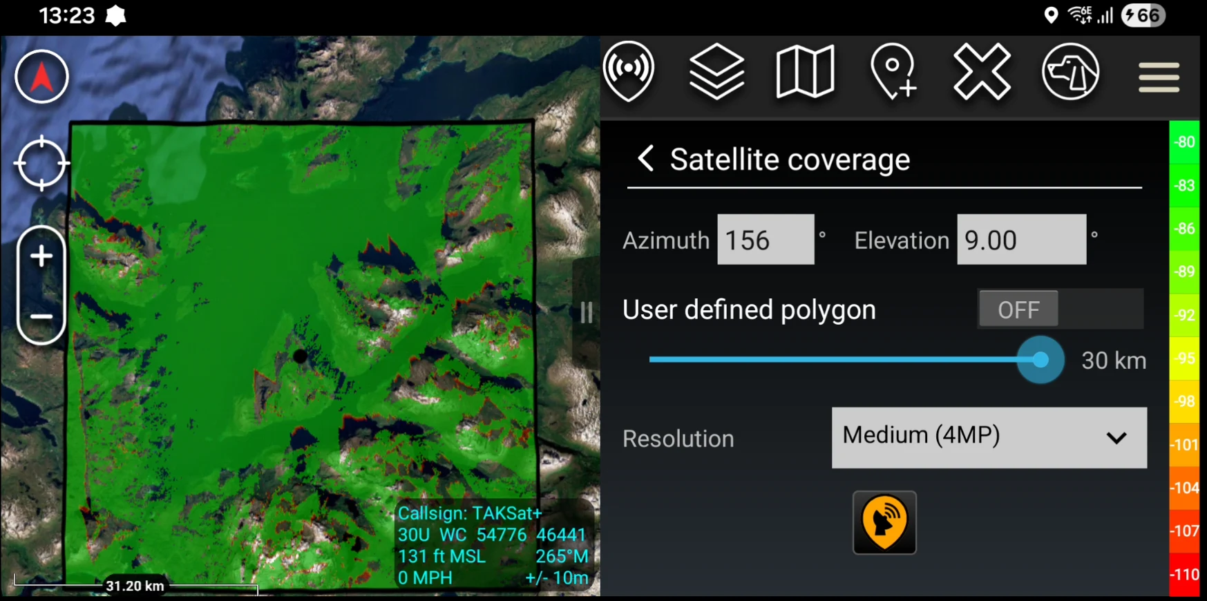 ATAK Plugin: SOOTHSAYER screenshot